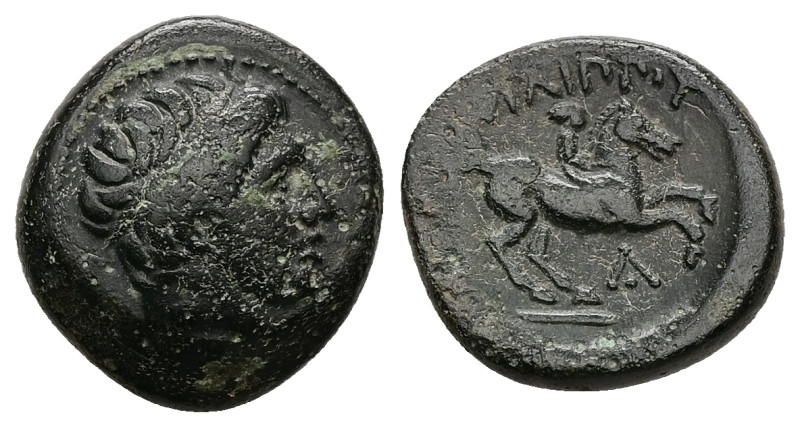 Kings of Macedon. Philip II. AE, 5.85 g 18.33 mm. 359-336 BC.