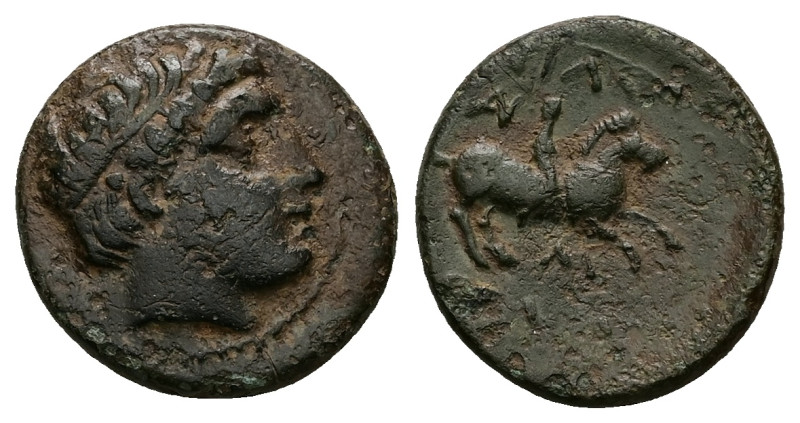 Kings of Macedon, Philip II. Ae, 3.99 g 18.13 mm. 359-336 BC.