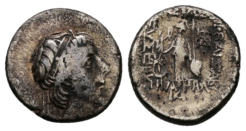 Kings of Cappadocia, Ariobarzanes III Eusebes Philoromaios. AR Drachm, 3.65 g 16...