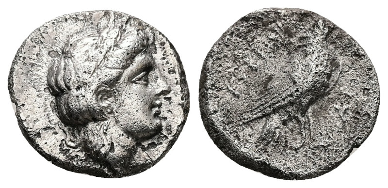 Troas, Abydos. AR Hemidrachm, 3.40 g 16.73 mm. 4th century BC.