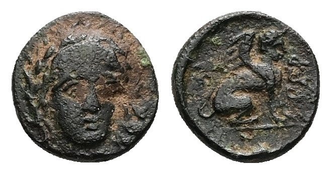 Troas, Gergis. Ae, 0.82 g 9.56 mm. 4th century BC.