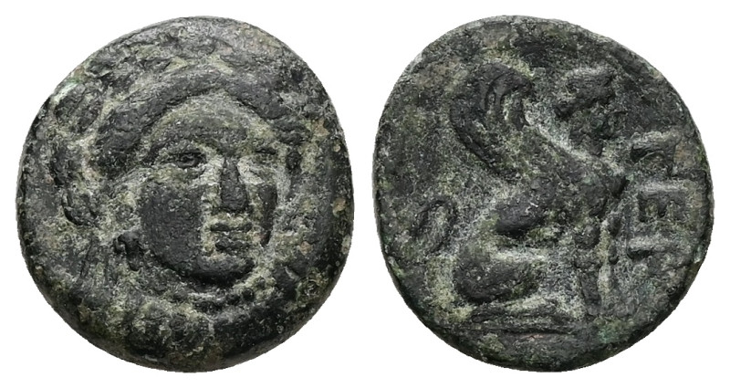 Troas. Gergis. Ae, 3.75 g 15.65 mm. Circa 400-241 BC.