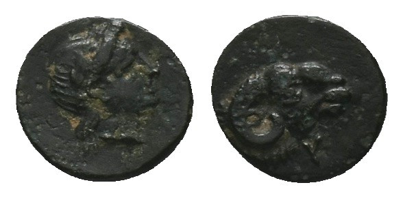 Troas, Kebren. Ae. 0.88 g 10.56 mm. Circa 400-387 BC.