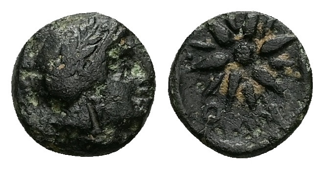 Troas, Kolone. Ae, 0.96 g 9.61 mm. 4th century BC.