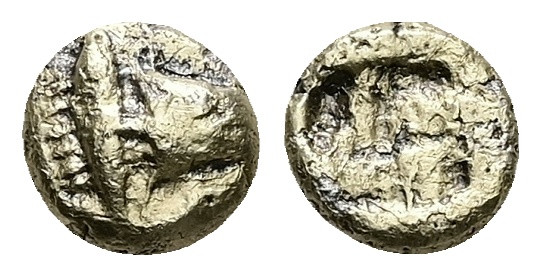 Mysia, Kyzikos EL Myshemihekte - 1/24 Stater, 0.81 g 7.83 mm Circa 450-350 BC