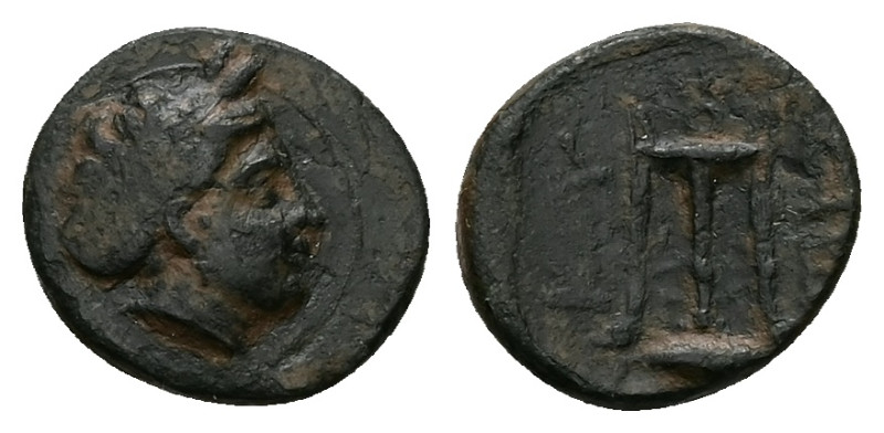 Mysia, Kyzikos. Ae, 1.48 g 13.05 mm. 3rd century BC.