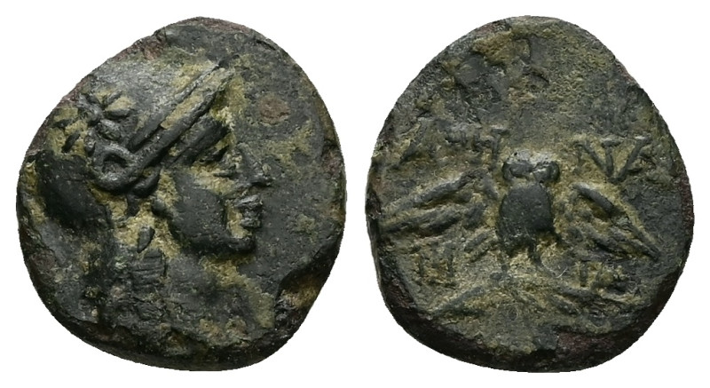 Mysia, Pergamon. Ae, 2.60 g 16.07 mm.Circa 200-133 BC.