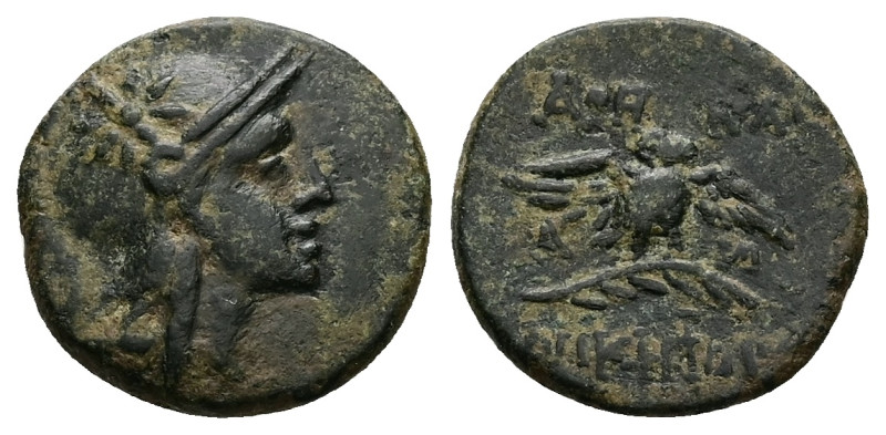 Mysia, Pergamon. Ae, 2.87 g 16.91 mm.Circa 200-133 BC.