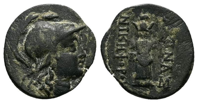 Mysia, Pergamon. Ae, 4.25 g 19.51 mm. Mid-late 2nd century BC.