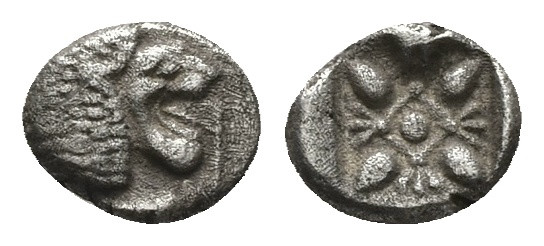 Ionia, Miletos. AR Obol or Hemihekte, 0.99 g 9.70 mm. Late 6th-early 5th centuri...