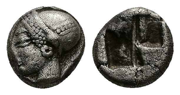 Ionia, Phokaia, AR Diobol, 1.30 g 9.03 mm. Circa 6th-5th century BC.