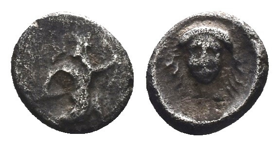 Persia, Achaemenid Empire. Time of Artaxerxes II to Darius III. AR Tetartemorion...