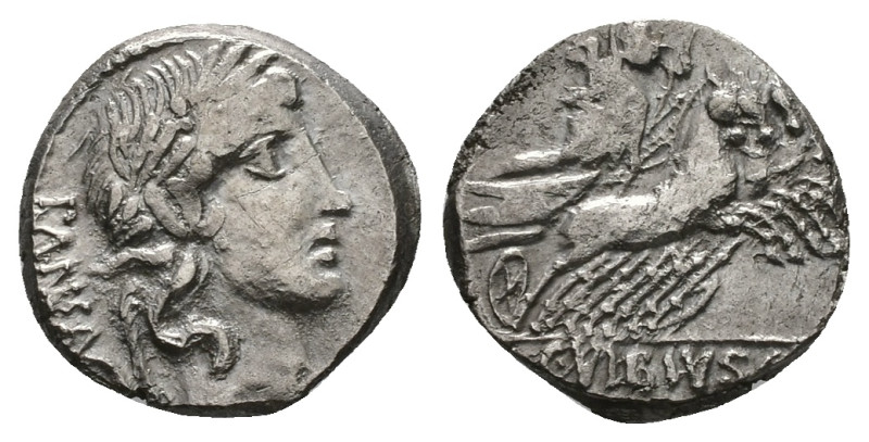 C. Vibius C.f. Pansa, 90 BC. AR, Denarius. 4.00 g. 17.85 mm. Rome