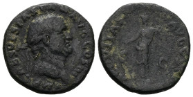 Vespasian, AD 69-79. AE, As. 11.17 g. 27.13 mm. Rome.