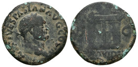 Titus as Caesar, AD 69-79. AE, As. 10.87 g. 27.56 mm. Rome.
