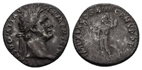 Domitian, AD 81-96. AR, Denarius. 3.14 g. 18.24 mm. Rome.