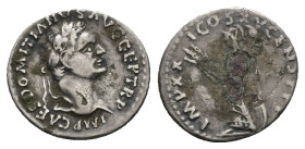 Domitian, 81-96 AD. AR, Denarius. 2.88 g. 18.95 mm.