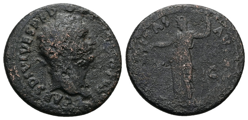 Domitian, AD 81-96. AE, As. 8.71 g. 25.50 mm. Rome.