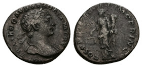 Trajan, AD 98-117. AR, Denarius. 2.79 g. 19.02 mm. Rome.