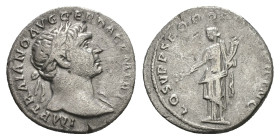 Trajan, AD 98-117. AR, Denarius. 2.97 g. 18.91 mm. Rome.