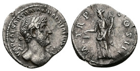 Hadrian, AD 117-138. AR, Denarius. 2.95 g. 19.25 mm. Rome.