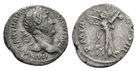 Hadrian, AD 117-138. AR, Denarius. 2.49 g. 18.76 mm. Rome.