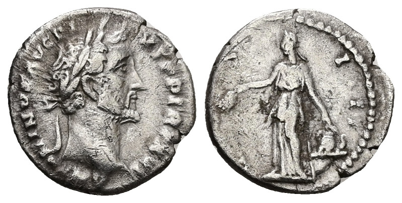 Antoninus Pius, AD 138-161. AR, Denarius. 3.10 g. 17.70 mm. Rome.