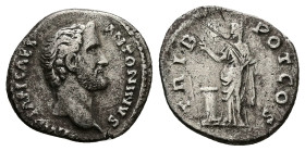Antoninus Pius, AD 138-161. AR, Denarius. 2.77 g. 18.57 mm. Rome.