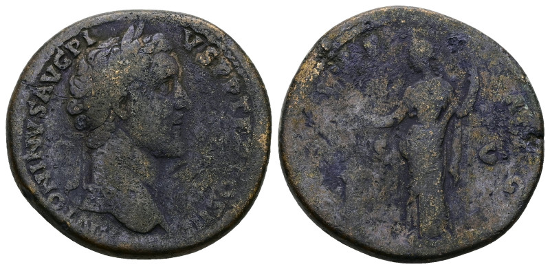 Antoninus Pius, AD 138-161. AE, Sestertius. 26.33 g. 33.85 mm. Rome.