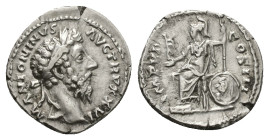 Marcus Aurelius, AD 161-180. AR, Denarius. 3.46 g. 19.36 mm. Rome.