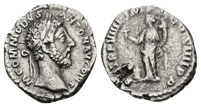Commodus, AD 177-192. AR, Denarius. 2.80 g. 18.65 mm.