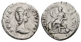 Julia Domna, AD 193-217. AR, Denarius. 3.07 g. 18.69 mm. Rome.