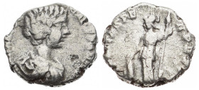 Geta as Caesar, 198-209 AD. AR, Quinarius or Denarius. 3.14 g. 16.50 mm. Rome.