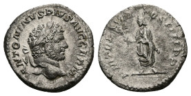 Caracalla, AD 197-217. AR, Denarius. 2.87 g. 18.57 mm. Rome.