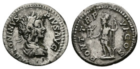 Caracalla, AD 198-217. AR, Denarius. 2.72 g. 18.70 mm. Rome.