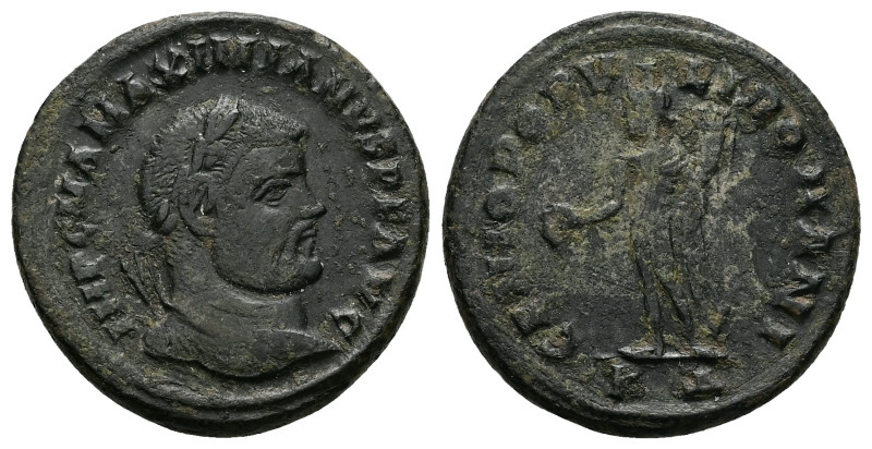 Maximianus, AD 286-305. AE, Follis. 10.61 g. 27.06 mm. Kyzikos.