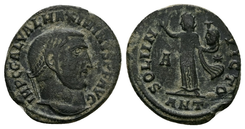 Maximinus II Daia, AD 310-313. AE, Follis. 3.92 g. 21.92 mm. Antioch.