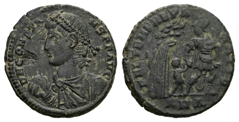 Constans, AD 337-350. AE, Follis. 3.85 g. 20.77 mm. Nicomedia.