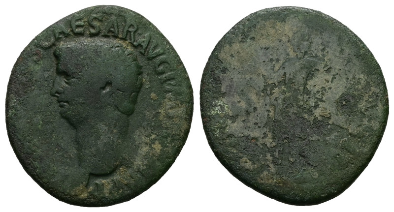 Claudius (?). AE. 9.21 g. 29.55 mm. Rome.