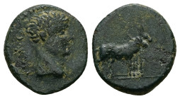 Macedon, Philippi. Tiberius (?) AD 14-37. AE. 3.17 g. 17.83 mm.