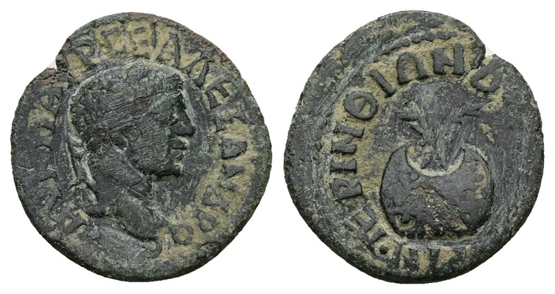 Thrace, Perinthus. Severus Alexander, AD 222-235. AE. 2.13 g. 18.64 mm.