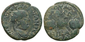 Bithynia, Nicaea. Valerian, AD 253-260. AE. 7.56 g. 25.65 mm.