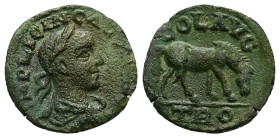 Troas, Alexandria Troas. Gallienus, AD 253-260. AE, As. 5.27 g. 21.02 mm.