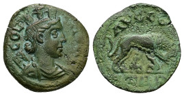 Troas, Alexandria. Pseudo-autonomous, Time of Trebonianus Gallus or Valerian I, AD 251-260. AE, As. 5.98 g. 21.36 mm.