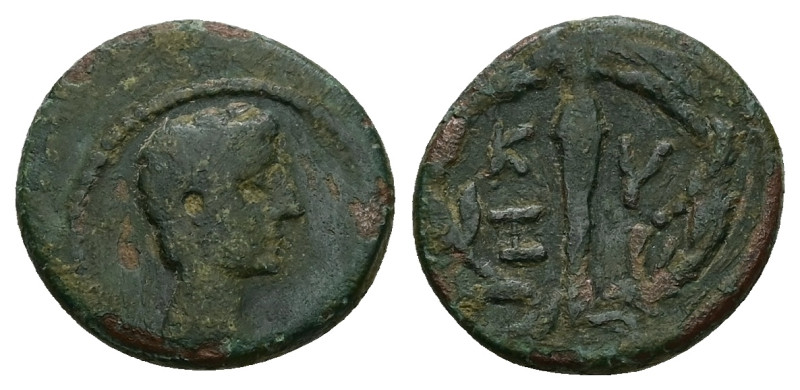 Mysia, Kyzikos. Augustus, 27 BC-AD 14. AE. 3.41 g. 17.81 mm.