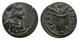 Aeolis, Elaea. Pseudo-autonomous, circa AD 100-200. AE. 1.49 g. 12.96 mm.
