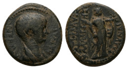 Lydia, Blaundus. Nero, c. AD 55. AE. 5.26 g. 19.32 mm.