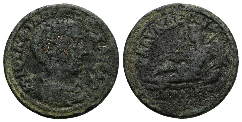 Lydia, Blaundus. Philip II, AD 244-247. AE. 7.15 g. 25.79 mm.