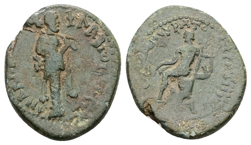 Lydia, Daldis. Pseudo-autonomous, Time of Flavian period. AE. 6.00 g. 23.56 mm. ...