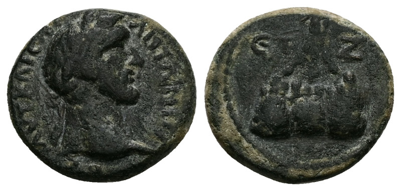 Cappadocia, Caesarea. Antoninus Pius, AD 138-161. AE. 6.04 g. 19.15 mm.